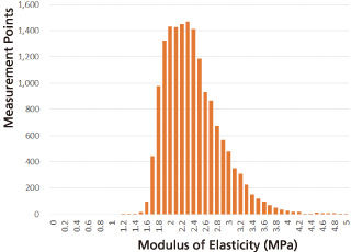 Histogram of Elastic Modulus